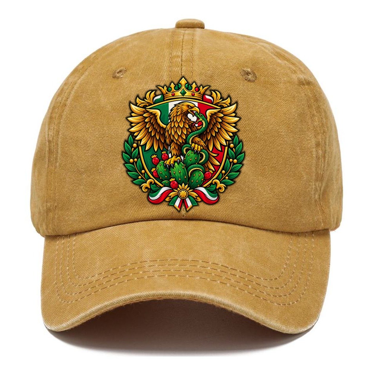Mexico Heraldic Crest Country Logos Classic Cap – Golden Harvest