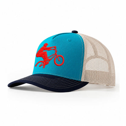 Bmx Manual Balance Micro Motion Mark Trucker Hat – Teal-Navy