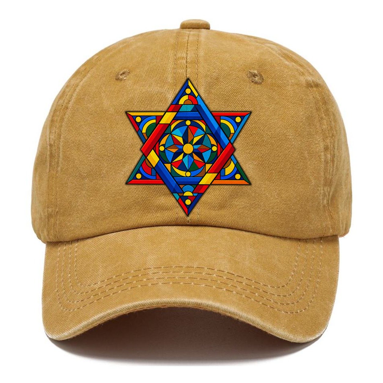 Star Of David Geometric Bauhaus Judaism Heritage Classic Cap – Golden Harvest