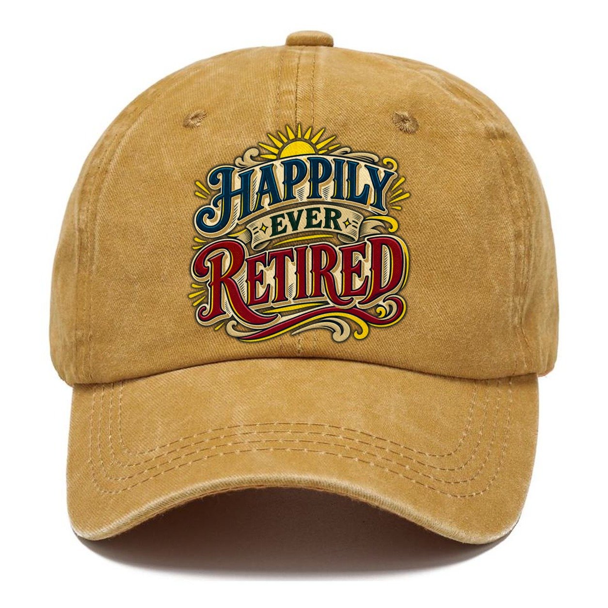 Happily Ever Retired Retired Living Classic Cap – Golden Harvest