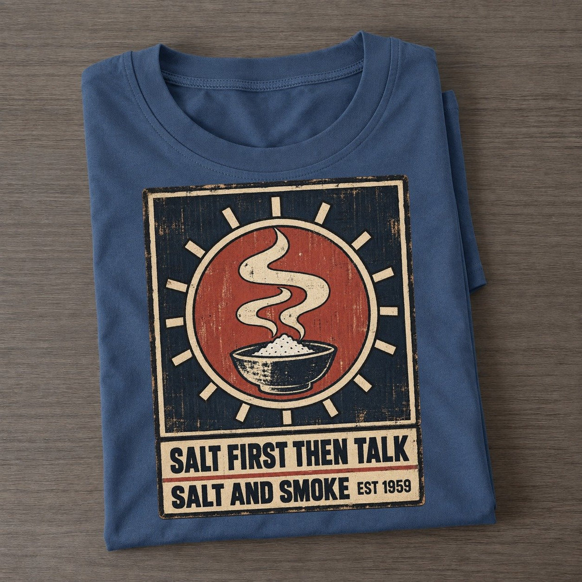 Salt And Smoke Izakaya Rules Classic T-shirt – Twilight Navy