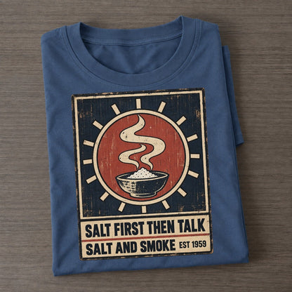 Salt And Smoke Izakaya Rules Classic T-shirt – Twilight Navy