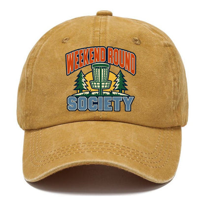 Weekend Round Society Disc Golf Classic Cap – Golden Harvest