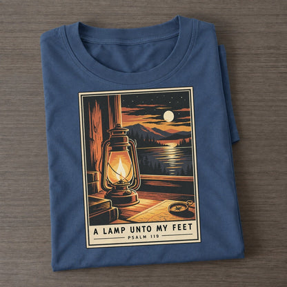 A Lamp Unto My Given Light Classic T-shirt – Twilight Navy