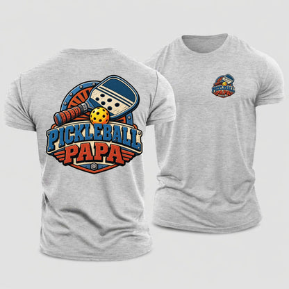Pickleball Papa Pickleball Life Cotton T-Shirt – Sport Grey