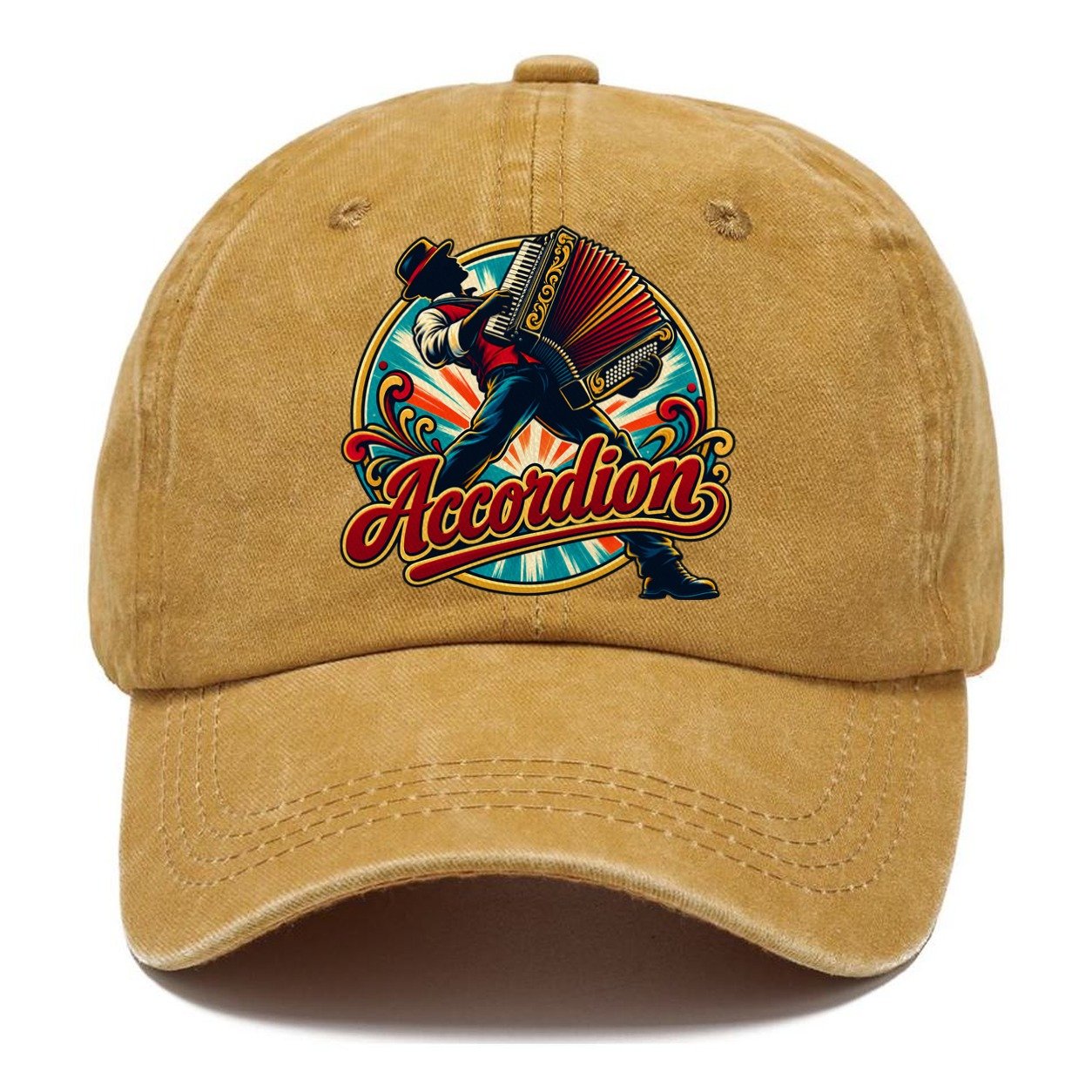 Accordion Crest Music Instruments Classic Cap – Golden Harvest