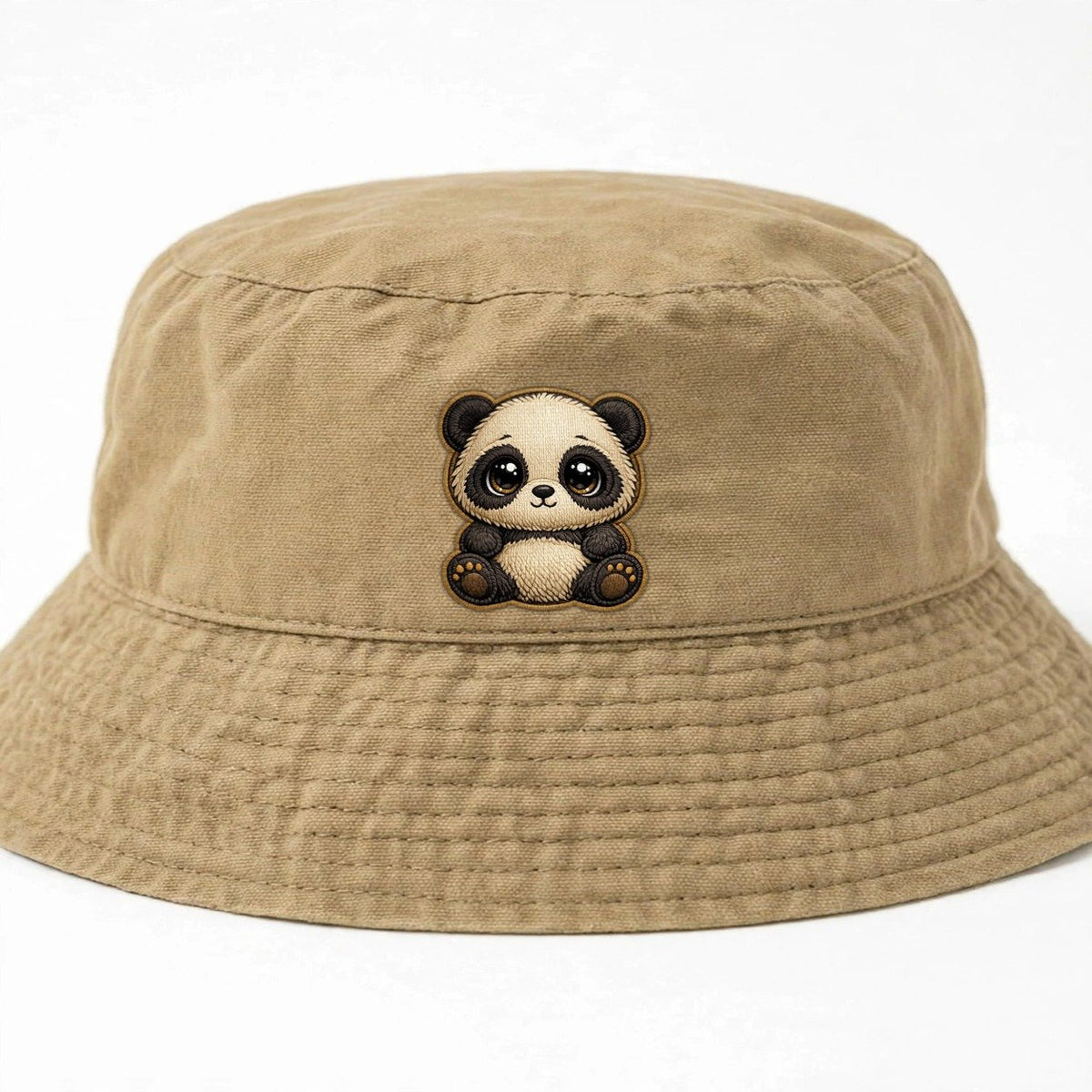 Baby Giant Panda Cub Kids Bucket Hat – Khaki