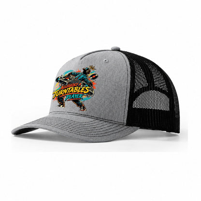 Allegedly A Turntables Player Music Instruments Trucker Hat – Sport Grey Black