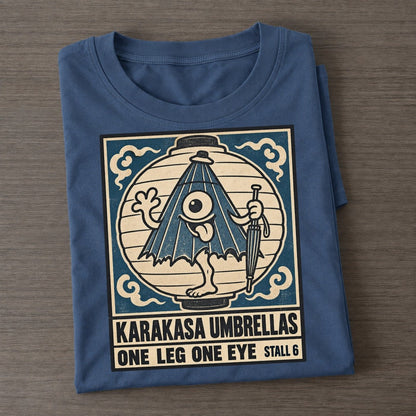 Karakasa Umbrellas Yokai Night Market Classic T-shirt – Twilight Navy