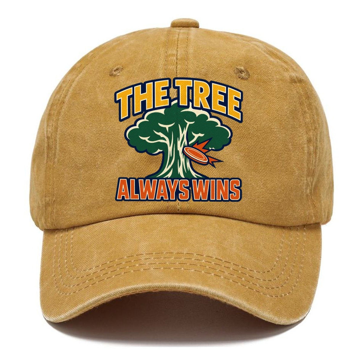 The Tree Always Wins Disc Golf Classic Cap – Golden Harvest