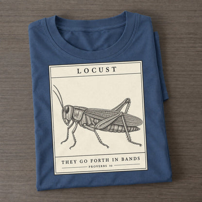 Locust Specimen Plate Creature Canticle Classic T-shirt – Twilight Navy