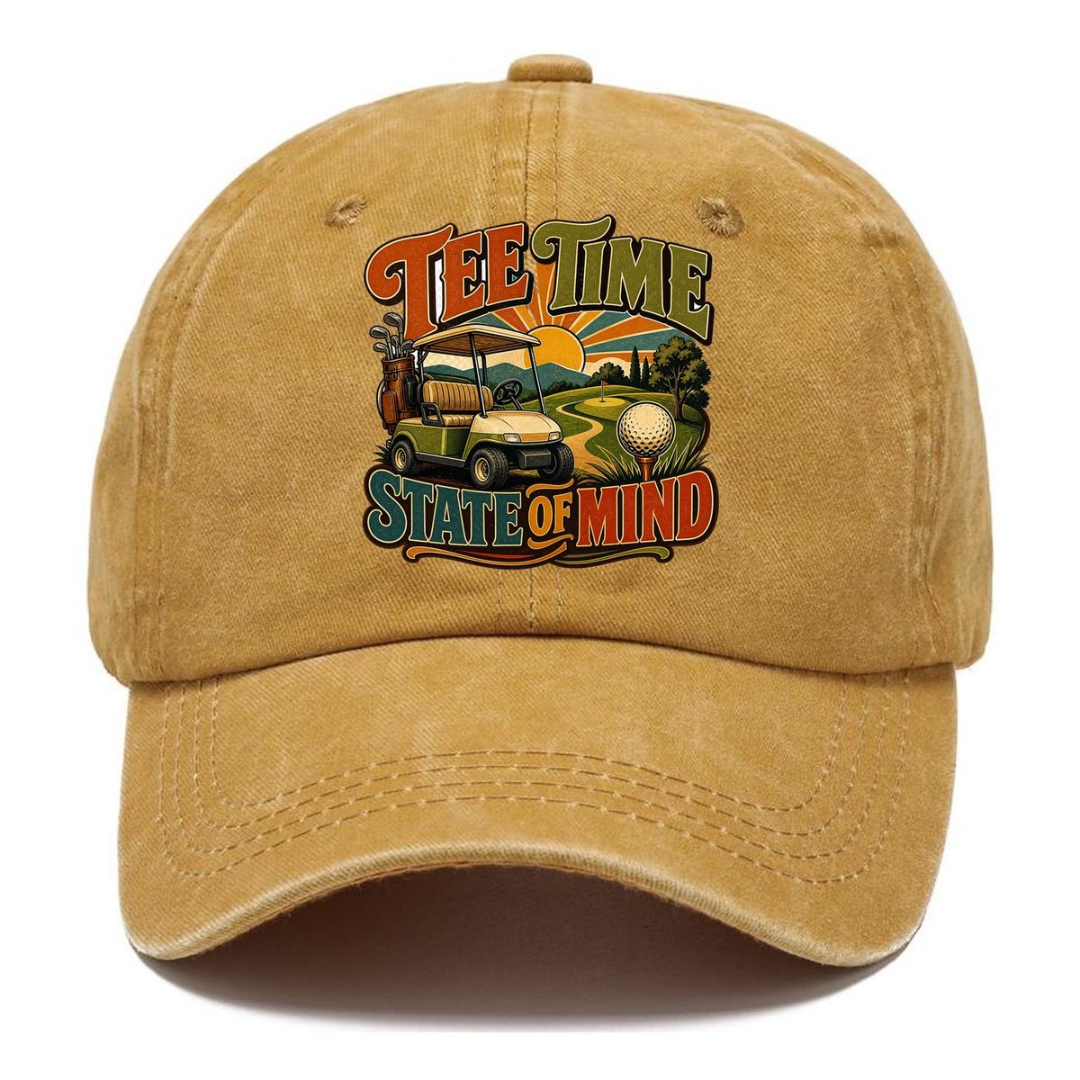 Tee Time State Of Mind Classic Cap – Golden Harvest