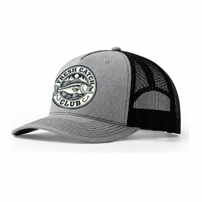 Fresh Catch Club Fishing Elegant Trucker Hat – Sport Grey Black