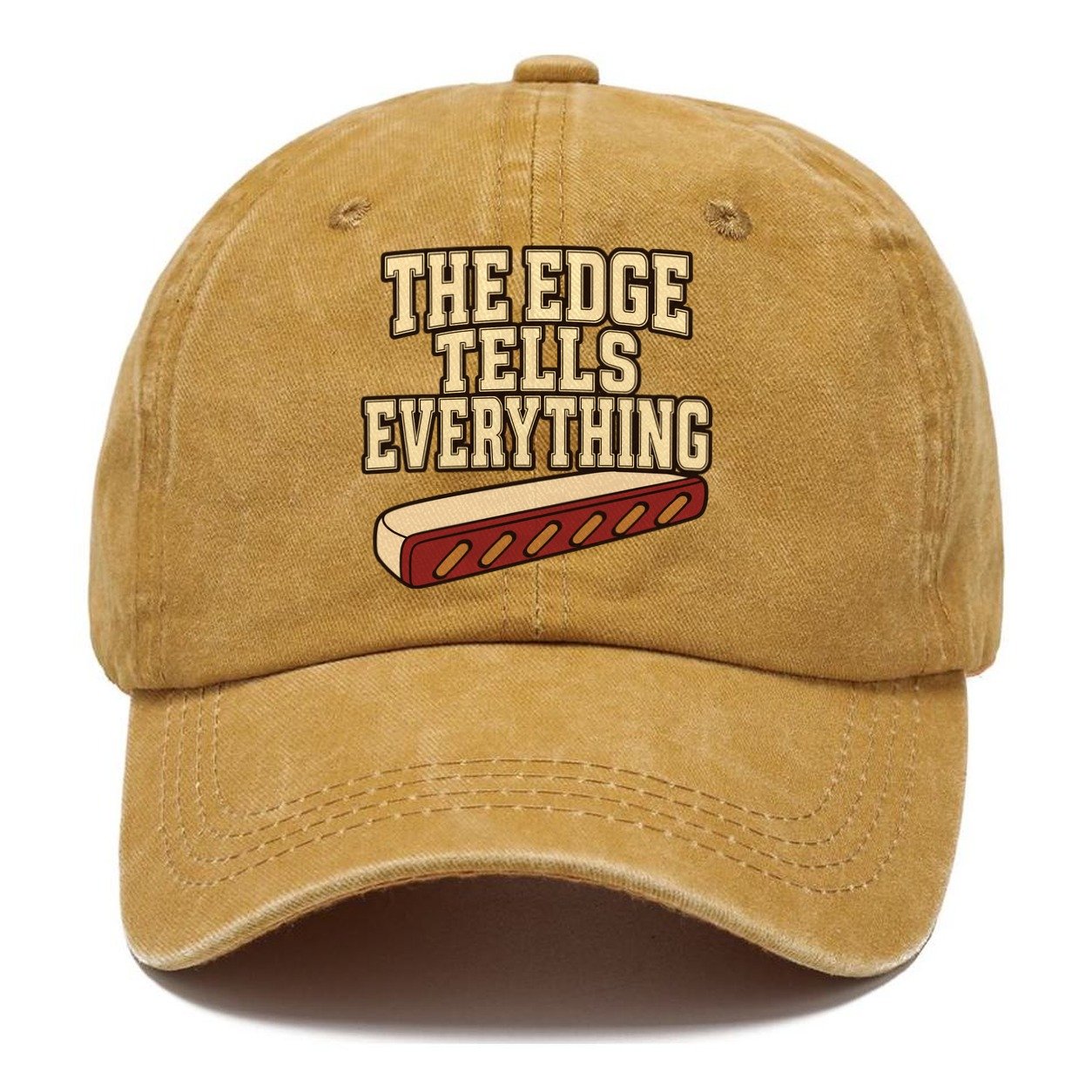 The Edge Tells Everything Leathercraft Classic Cap – Golden Harvest