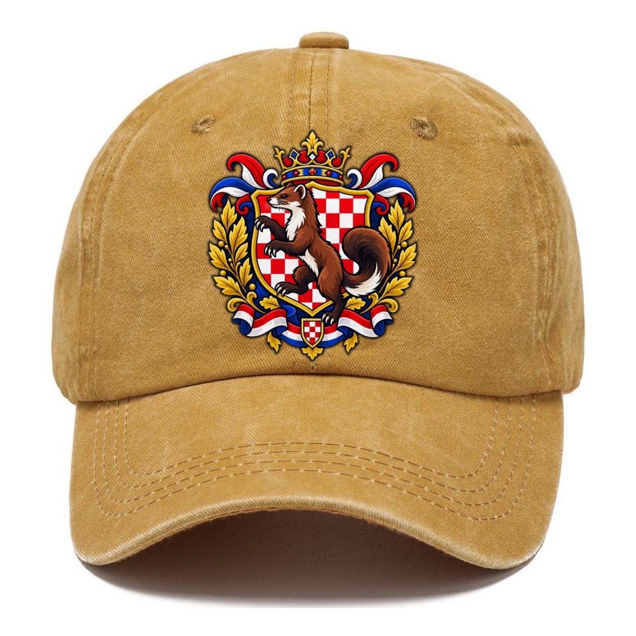 Croatia Heraldic Crest Country Logos Classic Cap – Golden Harvest