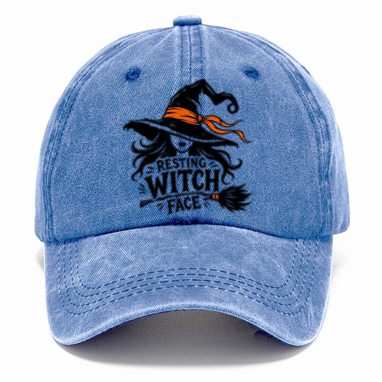 Resting Witch Face Slogan Witch Magic Classic Cap – Summer Sky