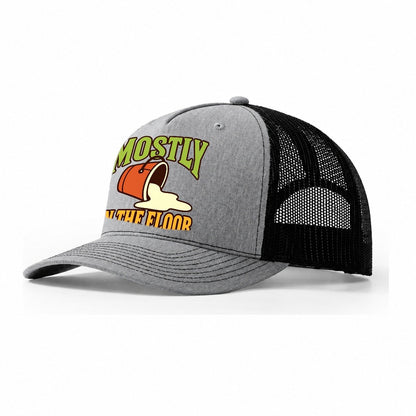 Mostly On The Floor Homebrewing Trucker Hat – Sport Grey Black