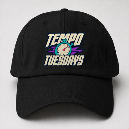 Tempo Tuesdays 90S Running Clubs Baseball Cap – Black