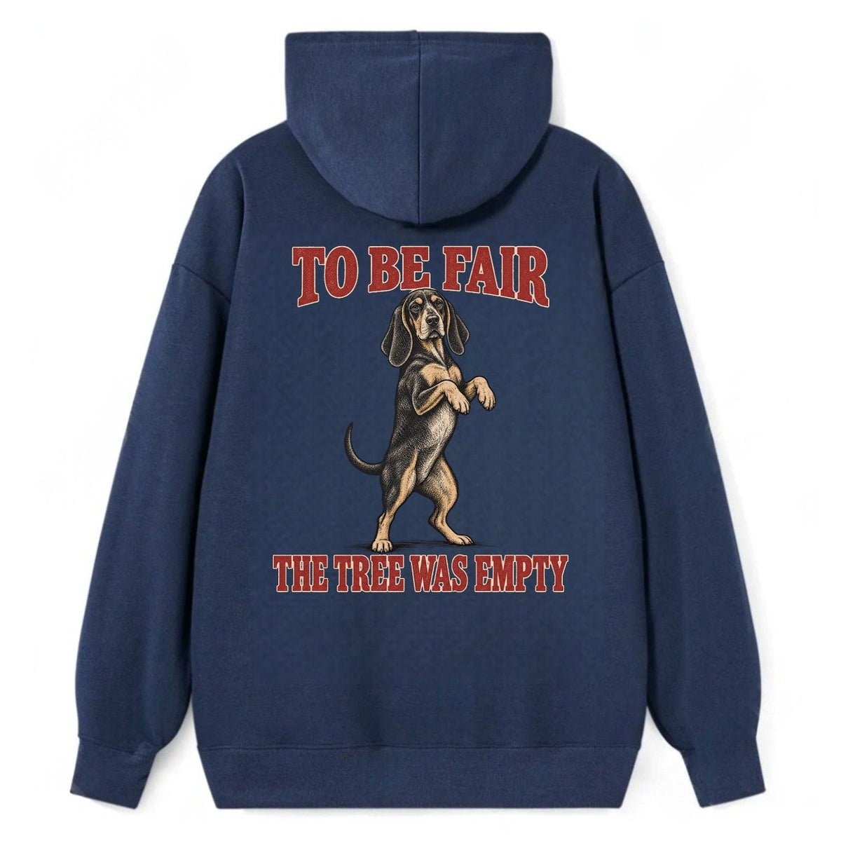 Black And Tan Coonhound Dog Declarations Classic Pullover Hoodie – Navy