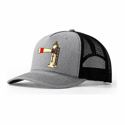 Semaphore Signal Model Railways Trucker Hat – Sport Grey Black