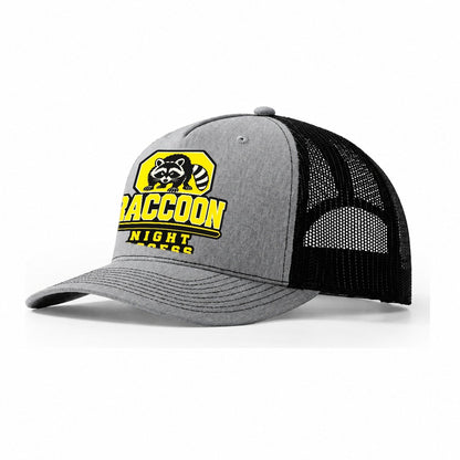 Raccoon Night Access Heavy Duty Trucker Hat – Sport Grey Black