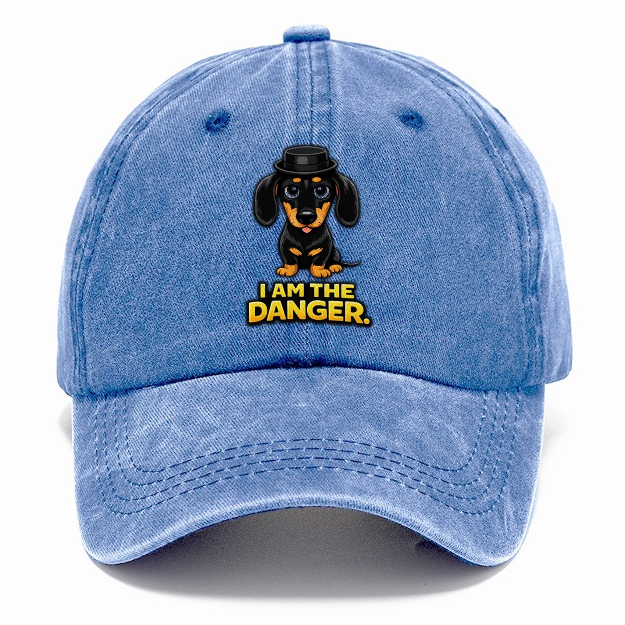Dachshund Danger Classic Cap – Summer Sky