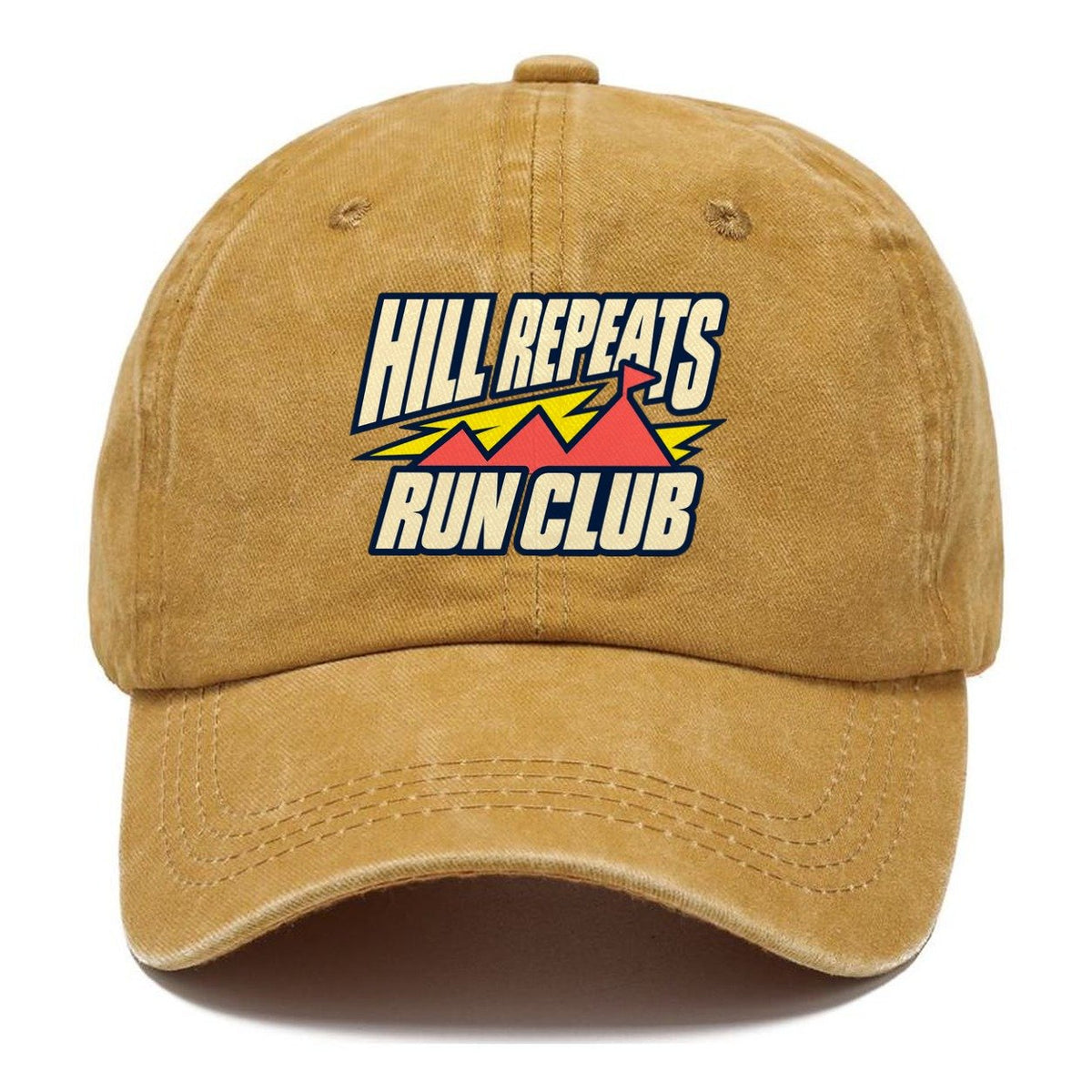 Hill Repeats Run Club 90S Running Clubs Classic Cap – Golden Harvest