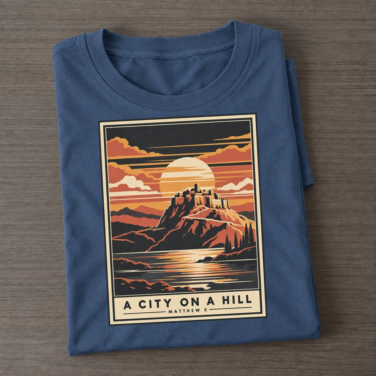 A City On A Given Light Classic T-shirt – Twilight Navy