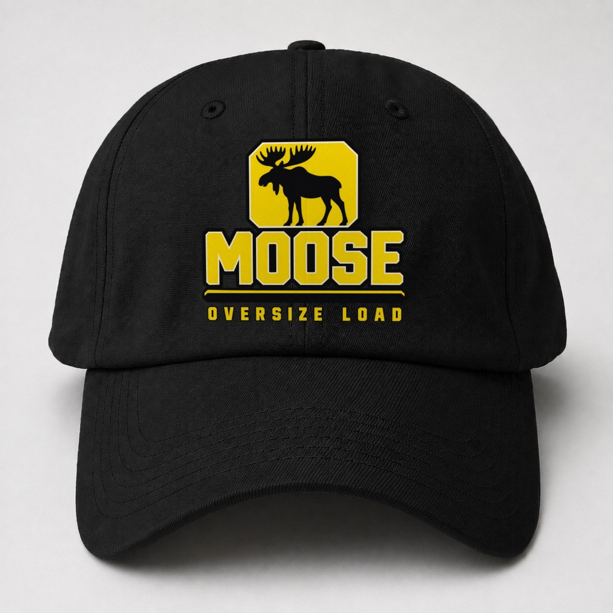 Moose Oversize Load Heavy Duty Baseball Cap – Black