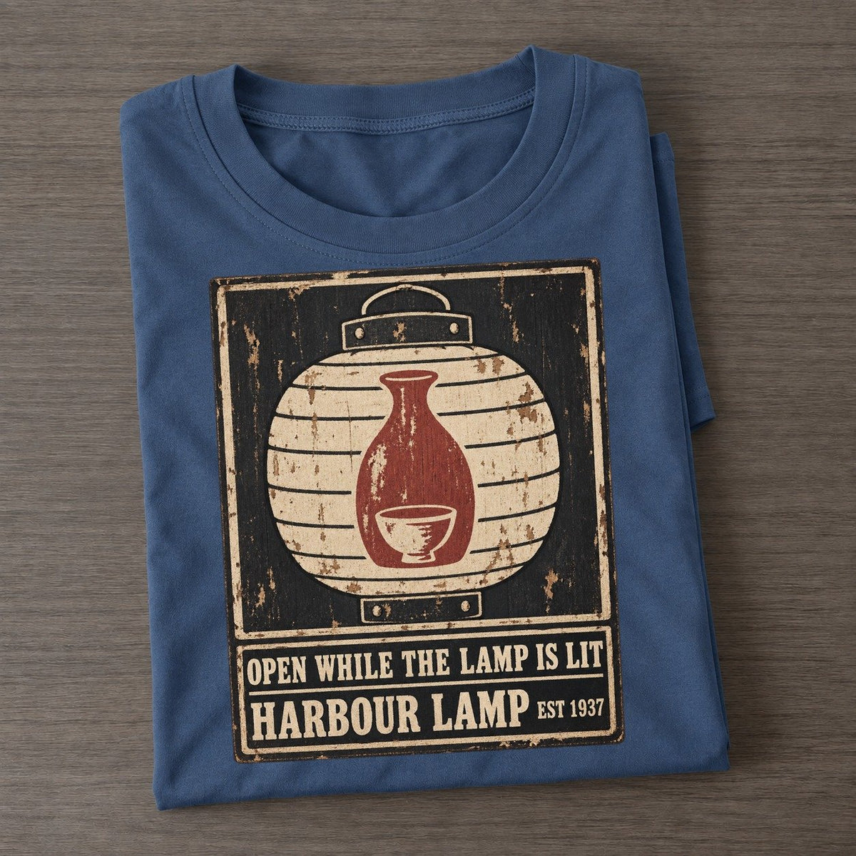 Harbour Lamp Izakaya Rules Classic T-shirt – Twilight Navy