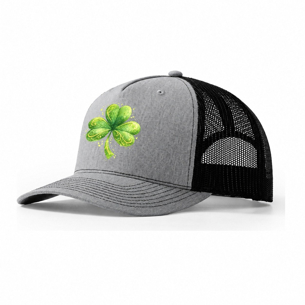 Shamrock Trucker Hat – Sport Grey Black
