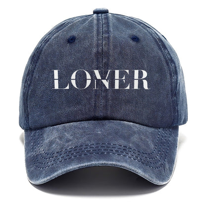 Lover Loner Split Feelings Classic Cap – Twilight Navy