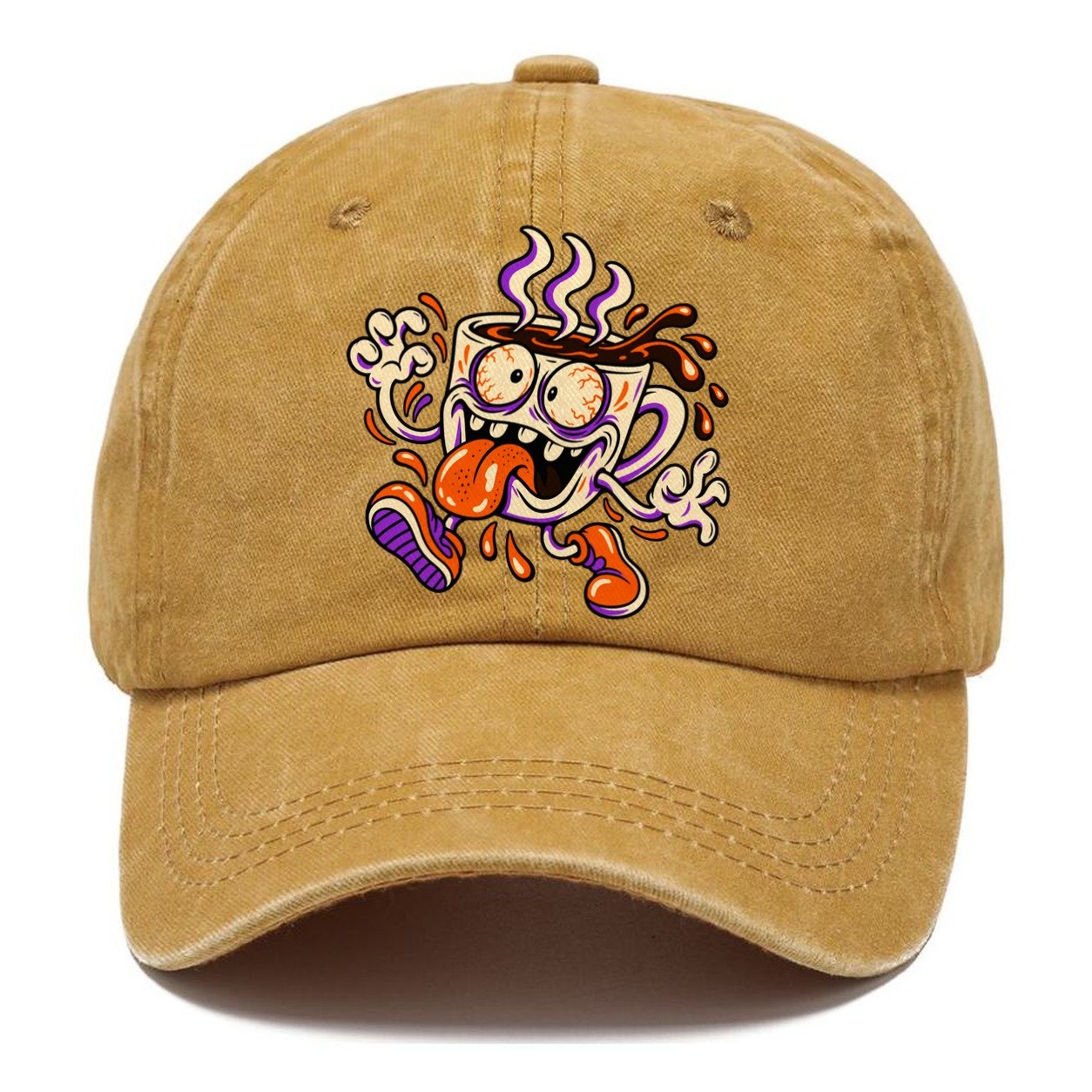 Monster Coffee Cup Crazy Styles Classic Cap – Golden Harvest