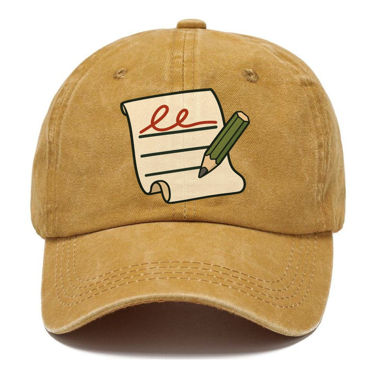 Signature Line And Pencil Geocaching Classic Cap – Golden Harvest