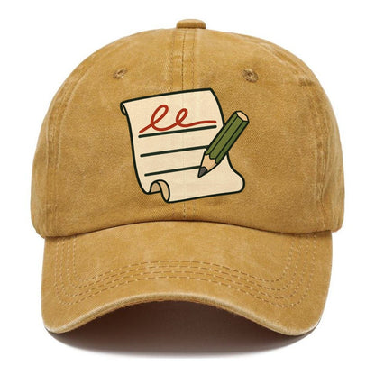 Signature Line And Pencil Geocaching Classic Cap – Golden Harvest