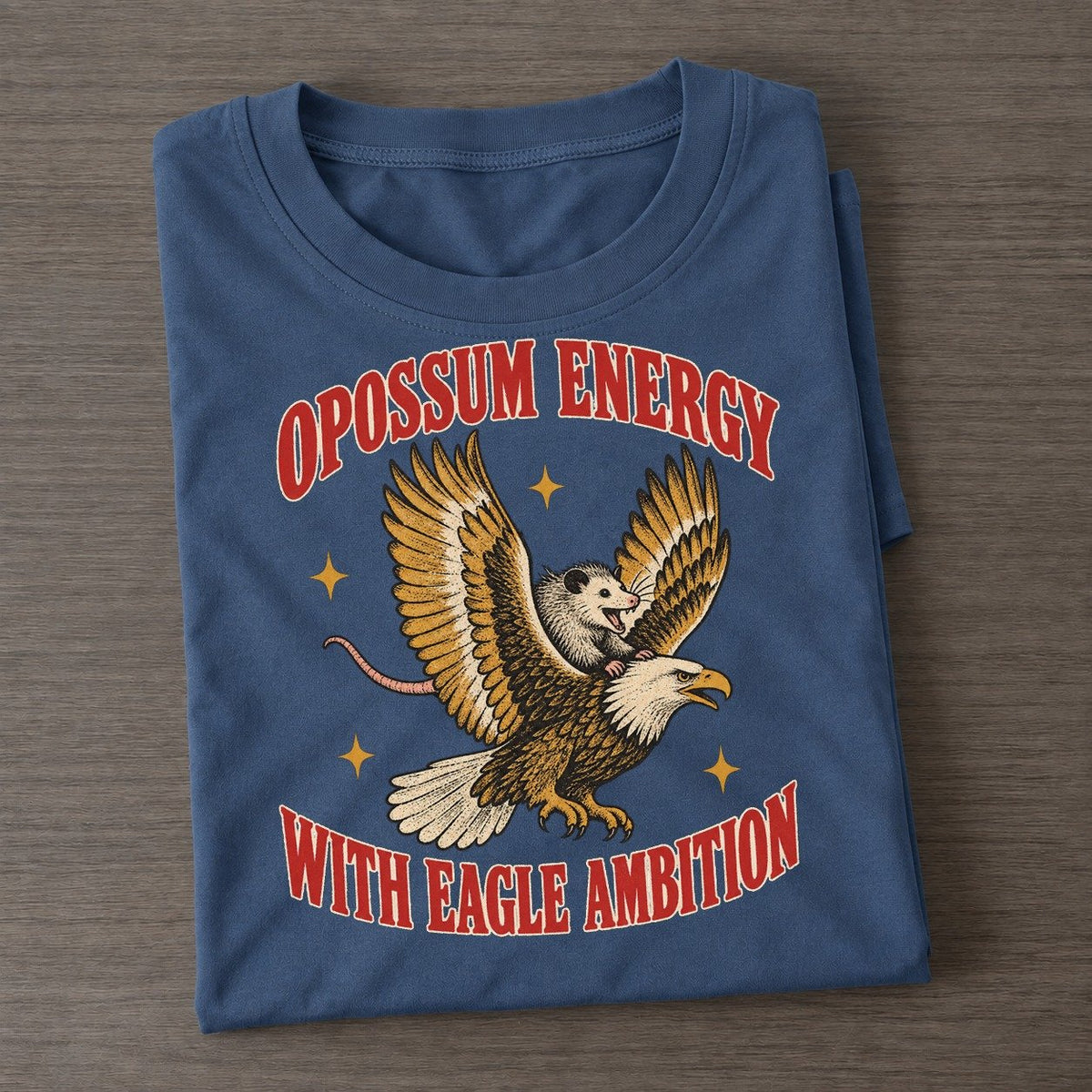 With Eagle Ambition Unhinged Affirmations Classic T-shirt – Twilight Navy