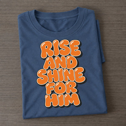 Rise And Shine For Him Sunday Puff Classic T-shirt – Twilight Navy
