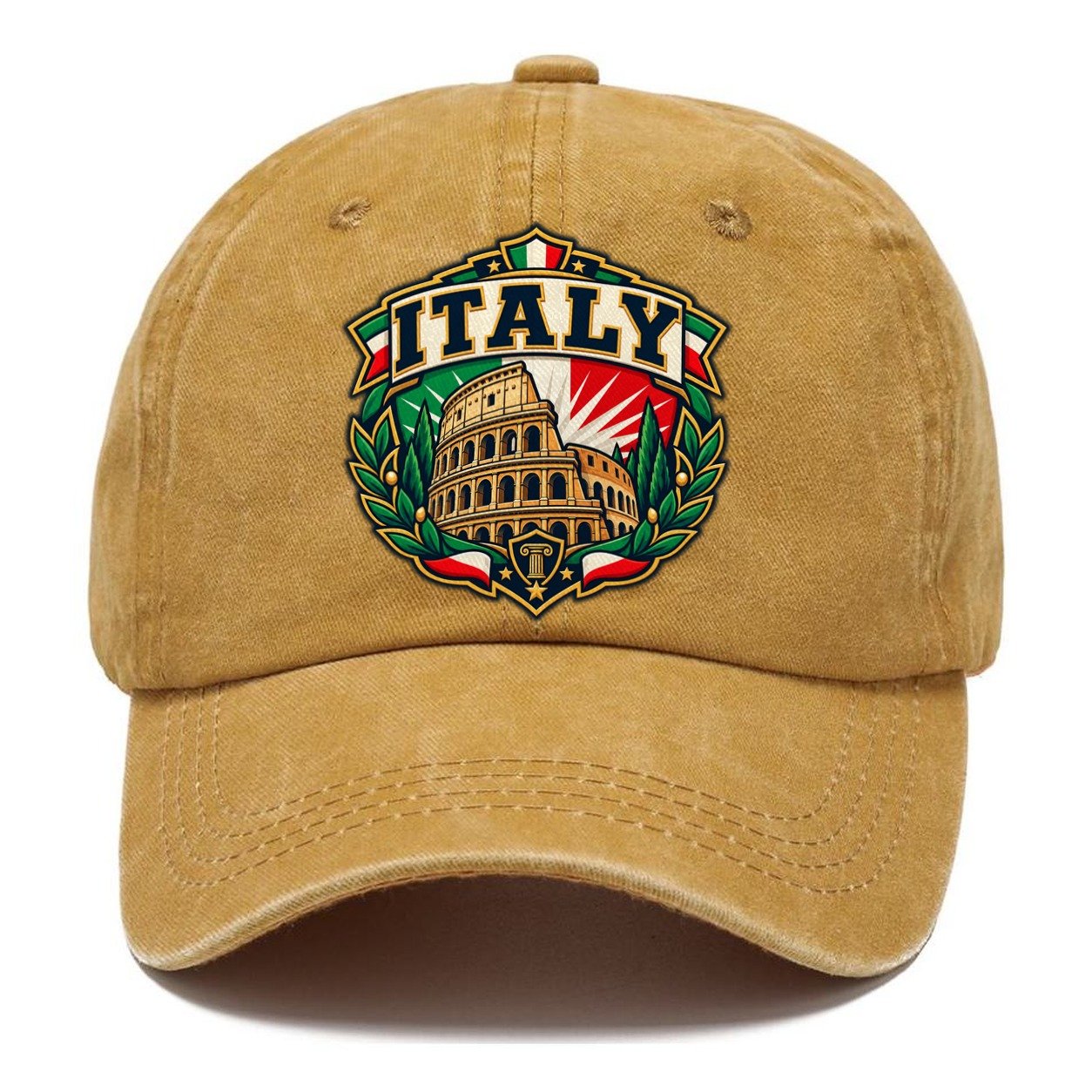 Italy Retro Badge Country Logos Classic Cap – Golden Harvest