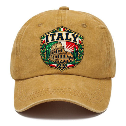 Italy Retro Badge Country Logos Classic Cap – Golden Harvest