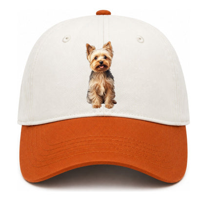 Yorkshire Terrier Dog Two Tone Cap – Orange