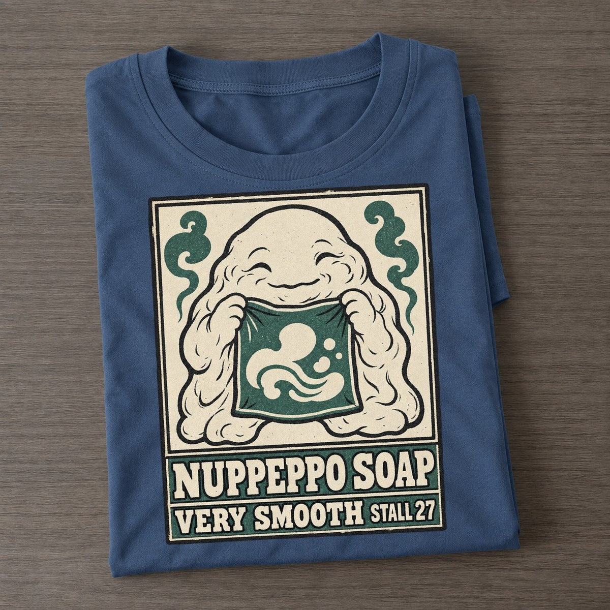 Nuppeppo Soap Yokai Night Market Classic T-shirt – Twilight Navy