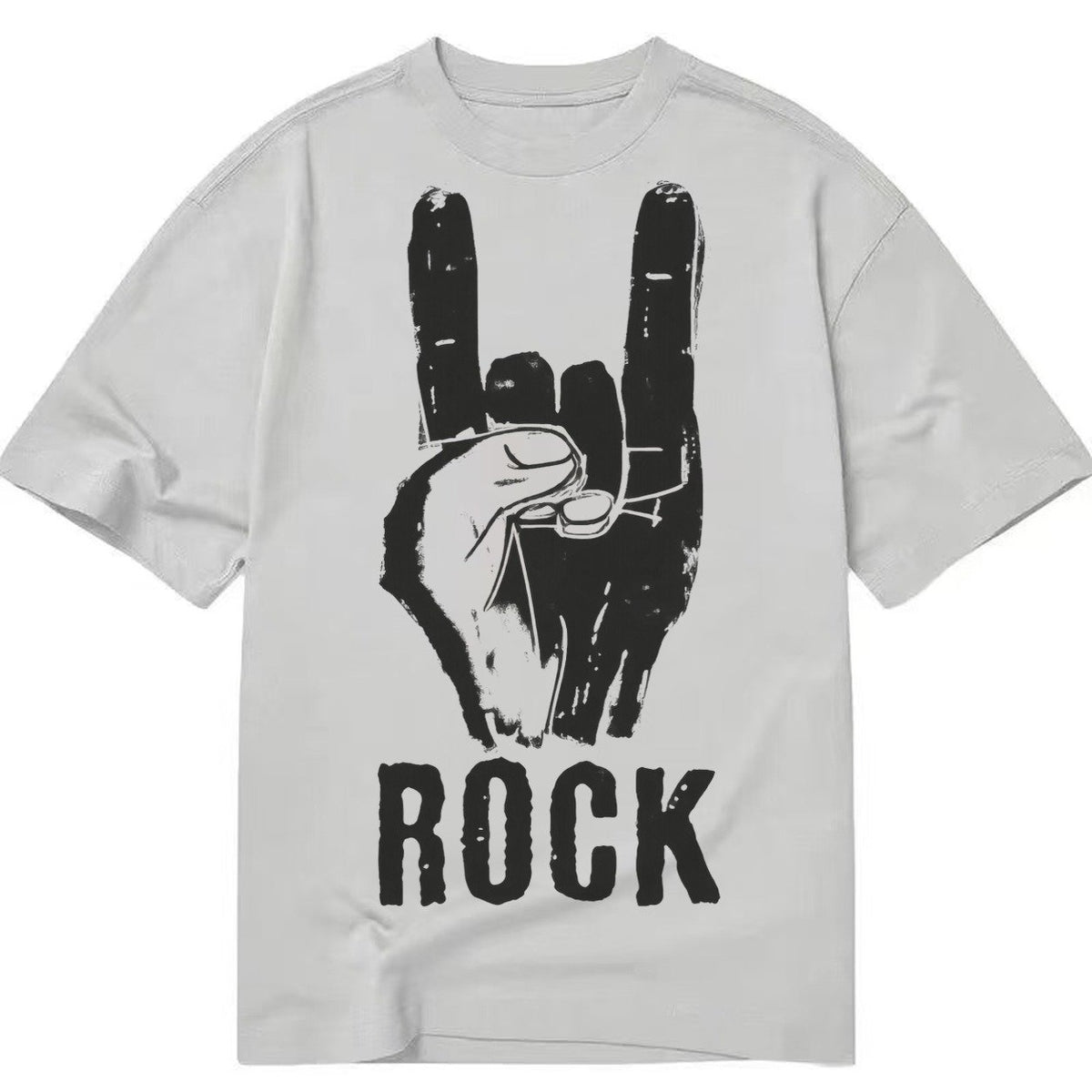 Hand Horn Rock N Roll Classic T-shirt – Grey
