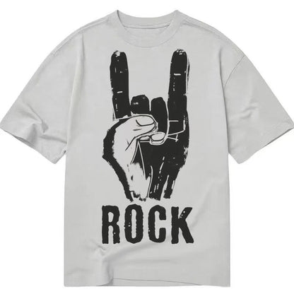 Hand Horn Rock N Roll Classic T-shirt – Grey