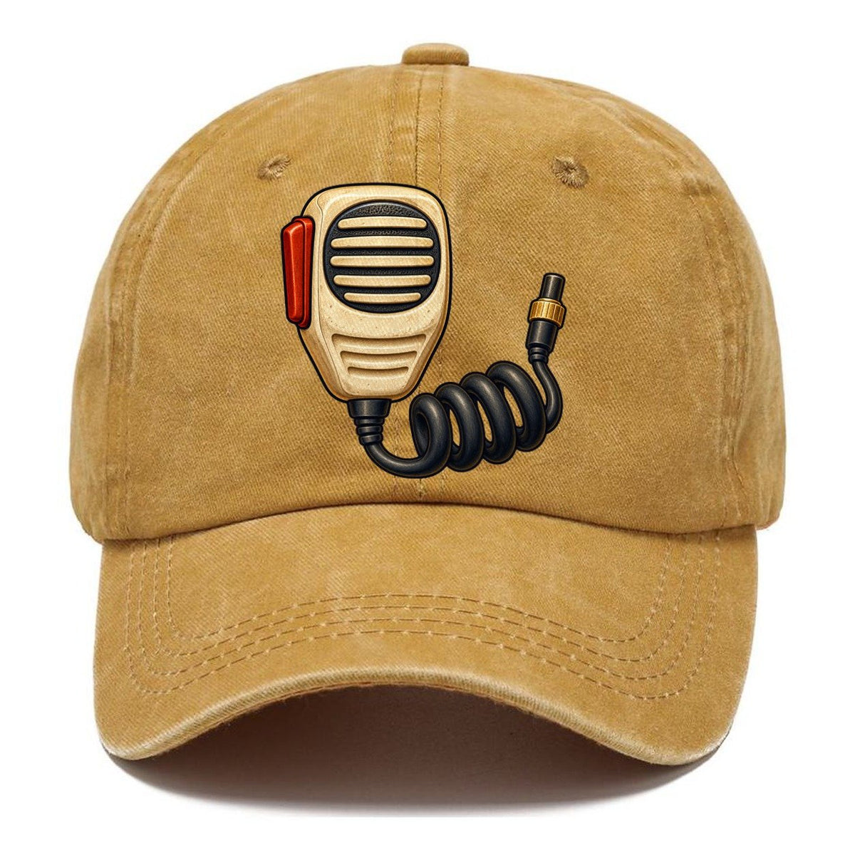 Hand Mic And Coiled Cord Amateur Radio Classic Cap – Golden Harvest