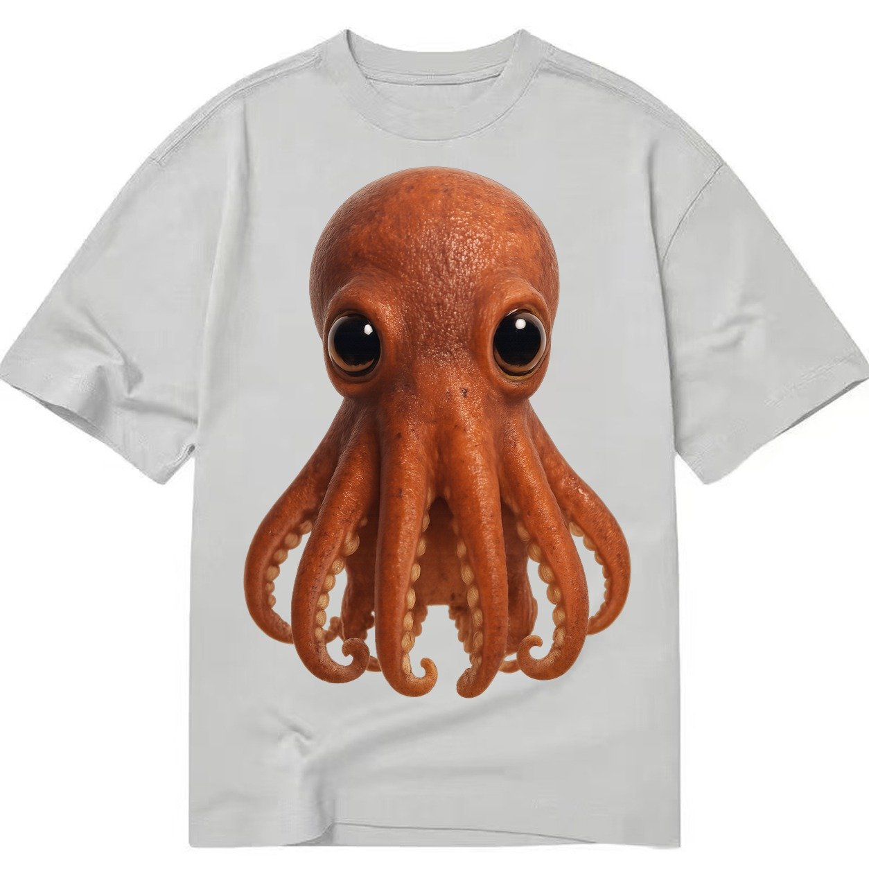 Baby Giant Pacific Octopus Reddish Smaller Tentacles Express Classic T-shirt – Grey