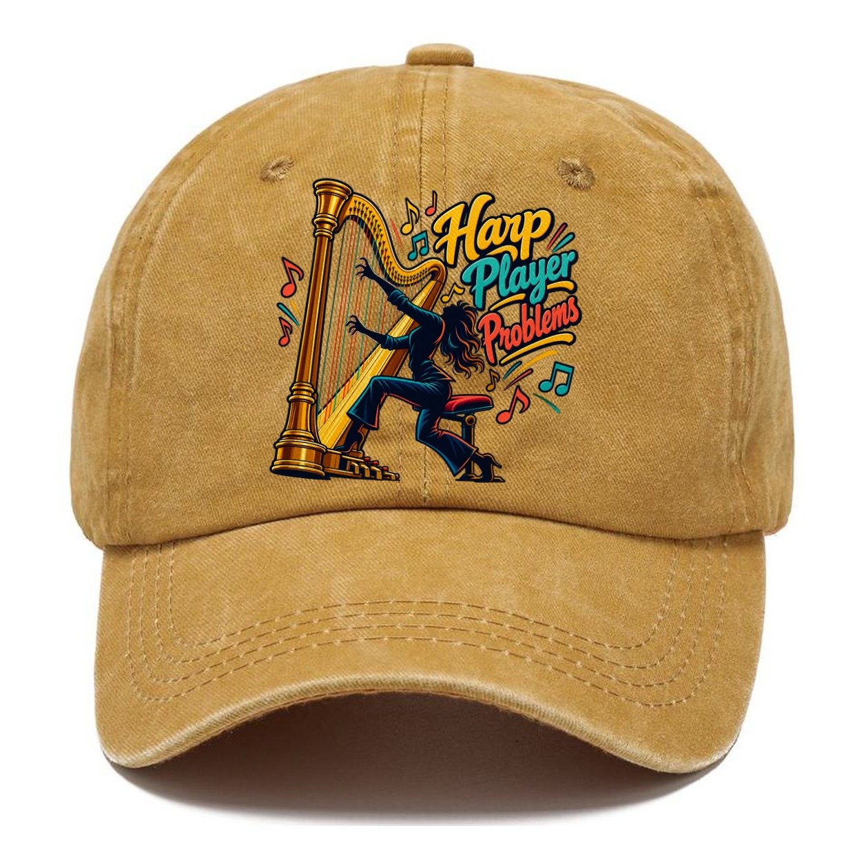 Harp Player Problems Music Instruments Classic Cap – Golden Harvest