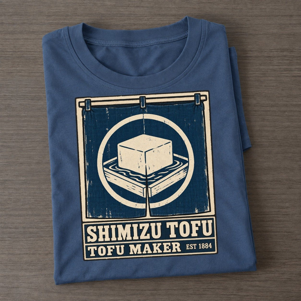 Shimizu Tofu Works Noren Trade Co Classic T-shirt – Twilight Navy
