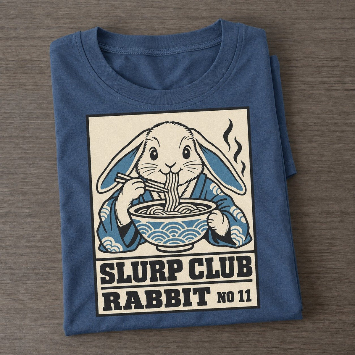 Rabbit Veg Slurp Club Classic T-shirt – Twilight Navy
