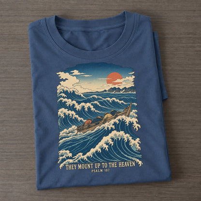 They Mount Up To The Heaven The Great Deep Classic T-shirt – Twilight Navy
