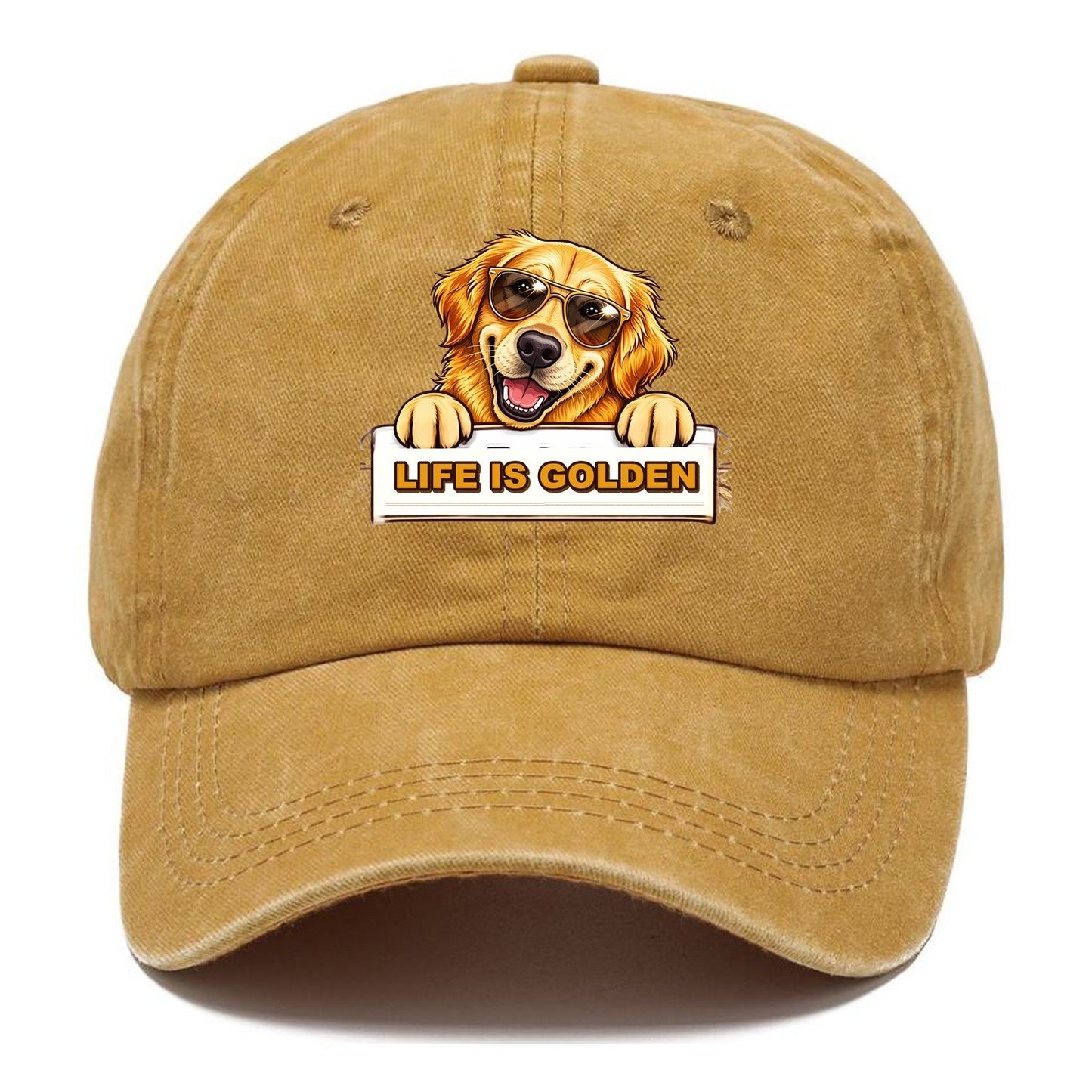 Life Is Golden Retriever Classic Cap – Golden Harvest